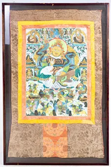 Thangka Vaishravana, regione himalayana, XX sec.