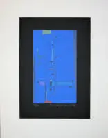 Max Ackermann, Esférico, serigrafía en color firmada de 1972