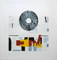 Arthur Aeschbacher, "Obliviogramm intact", técnica mixta/collage de 1995