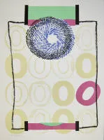 Arthur Aeschbacher,无题,签名彩色石版画