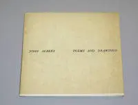 Josef Albers, "Poems and Drawings", primera edición limitada de 1958 con dedicatoria y firma de Josef Albers, rareza