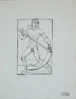 André Derain, Azrail, litografi, imzalı