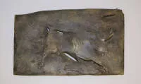 Thomas Duttenhoefer, "Boğa", bronz rölyef, 1997 ve 3 x boğa ile bir çift, karışık teknik ve 3 suluboya, biri çerçeveli, 1986-92, "Bischof und Stier" sergi kataloğu ile, 1997