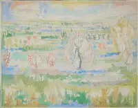 Paul Eliasberg, "Dammartin", 1965 tarihli imzalı suluboya
