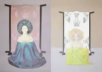Leonor Fini,女性肖像,4幅签名彩色石版画