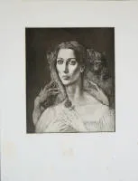 Ernst Fuchs,Cosima、Christine Kaufmann及Galerie Gmurzynska展览海报,3幅签名版画