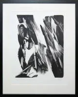 K. O. Götz, "Ranfoss - 3. Stein", litografía firmada de 1992, enmarcada de galería