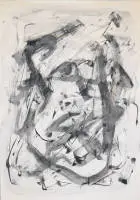 K.O. Götz'e atfedilen, Başlıksız, guaj yıkanmış yaklaşık 1960