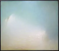 Ryszard Grodnicki, Manzara, 1986 tarihli büyük yağlıboya tablo, çerçeveli