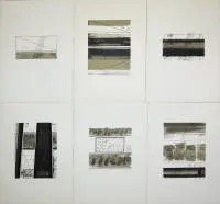Otto Herbert Hajek, "Otto Herbert Hajek'in Serigrafi Mektupları"ndan 8 renkli serigrafi, imzalı