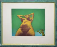 Rudolf Hausner, "Eva", litografía en color firmada de 1973, enmarcada de galería