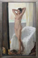 Karl Hayd, „Nü çalışması”, yağlıboya, yaklaşık 1920, çerçeveli