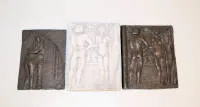 Richard Heß, Kucaklaşma, ayna önünde çift ve Karşılaşma, 4 bronz rölyef ve 2 alçı döküm