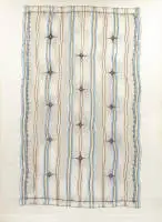 Alfred Hofkunst, "Şilte", 1969 tarihli çizim/sulu boya, müze formatında (194,5 x 114,5 cm), çerçeveli
