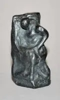 Alfred Hrdlicka, Anthropos için eskiz, 1981 metal döküm