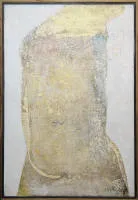Wladyslaw Jackiewicz, "Kompozycja IV", imzalı karışık teknik, çerçeveli