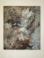 Horst Janssen, "Oh Bobeth", imzalı 1991 tarihli akvatinta gravür