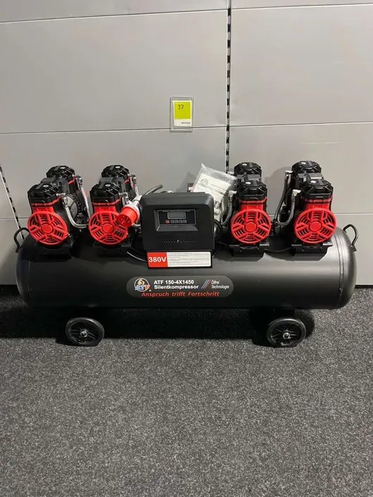 Alkuperäinen ATF Mega Power äänetön kompressori 150 L 4×1450 W 380 V öljytön
