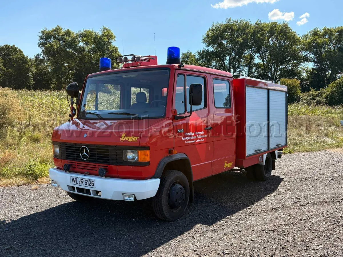 1 hordozható szivattyús tűzoltó gépjármű - TSF-W - Mercedes-Benz 510 - Ziegler felépítmény