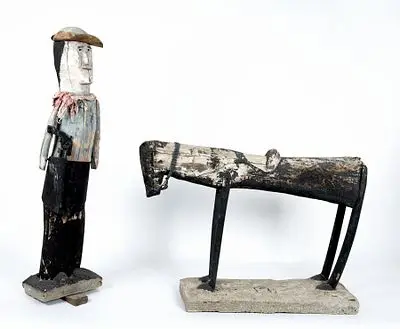 Bödeker, Erich: Cowboy mit Pferd