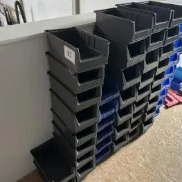 Parti plastik görüşlü saklama kutuları