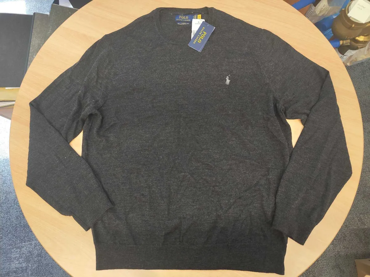 1件毛衣,品牌Polo - Ralph Lauren,尺码XXL,灰色