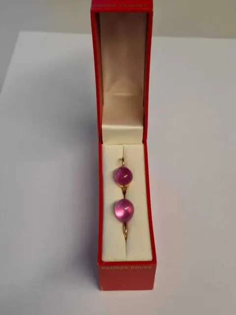 1 زوج أقراط متدلية *** ذهب أصفر عيار 9 ** Pomellato