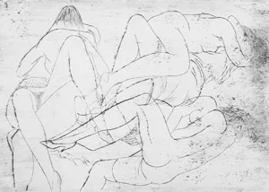 Cremer, Fritz – (Erotic scenes). 3 signed original graphics.