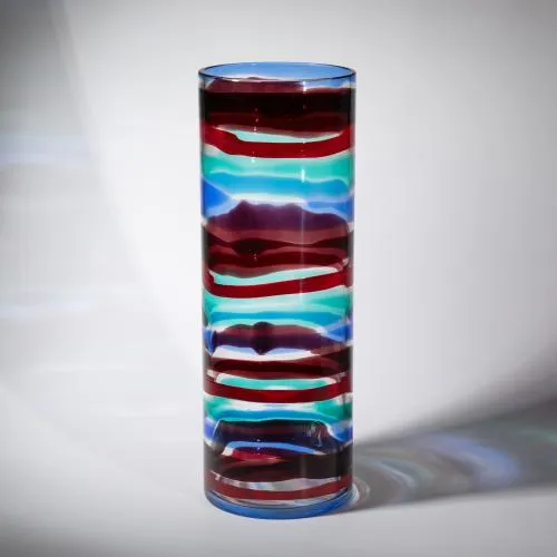 Fulvio Bianconi – Hohe Vase Modell A fasce di colore