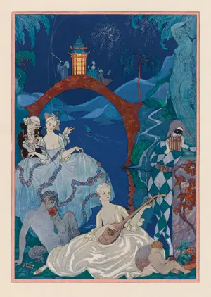 Verlaine, Paul a Barbier, Georges - Ilustr. – Fêtes galantes