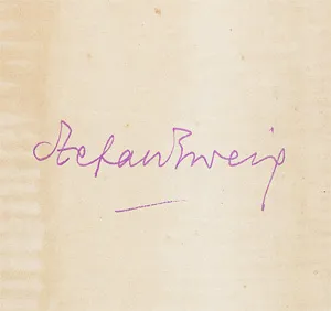 Zweig, Stefan – Letter from an unknown woman (signed)