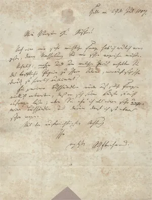 Eberhard, August Gottlob – 2 Briefe, einer an Göschen in Leipzig, der zweite nach Dresden. 1807-1817