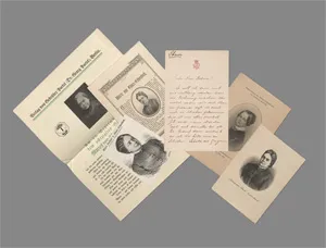 Ebner-Eschenbach, Marie von – Brief an Leopold Rosner + Beilagen. 1874