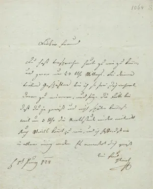 Gleich, Joseph Alois – List do przyjaciela. 1824