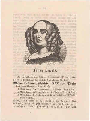 Lewald-Stahr, Fanny – Brief an einen Freund. 1857