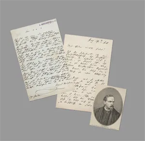 Meissner, Alfred von – Báseň a dopis, s přílohami. 1865
