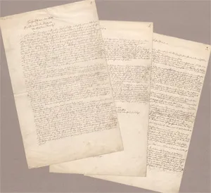 Nieritz, Gustav – Manuscrit signé d'un récit. Vers 1840