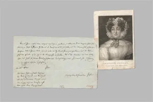 Pichler, Caroline – Brief an drei Bekannte zwecks einer Versammlung zum "Probiren". Wohl um 1805