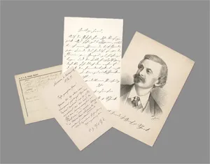 Schack, Adolf Friedrich Graf von – 2 Briefe mit Beilagen. 1862 und 1889