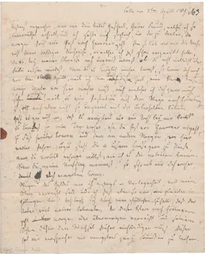 Schulze, Ernst – Letter to a philosophy student. Celle 1809