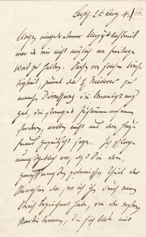 Spazier, Carl – List do znajomego z Lipska. 1804