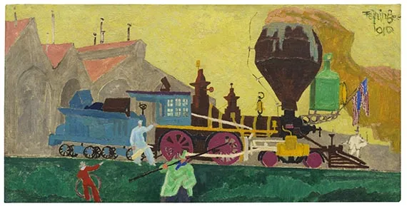 Lyonel Feininger, Vecchia locomotiva americana