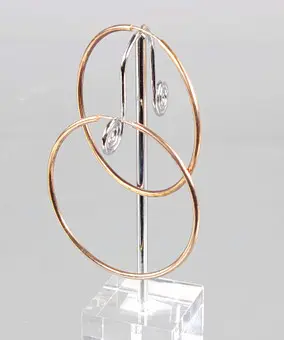Aros CREOLEN 50MM GRANDES PLATA 925.