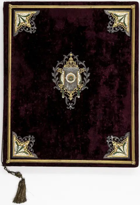 Diploma d'onore dell'Associazione dei mastri birrai e maltatori dell'Austria-Ungheria a Vienna – in occasione della nomina di J.E. Thausing a presidente onorario