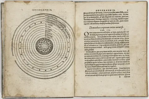 Astronomia – Glareanus, Henricus Loriti. De geographia Liber unus, ab ipso Authore iam novissime recognitus. Con marca tipografica, 1…