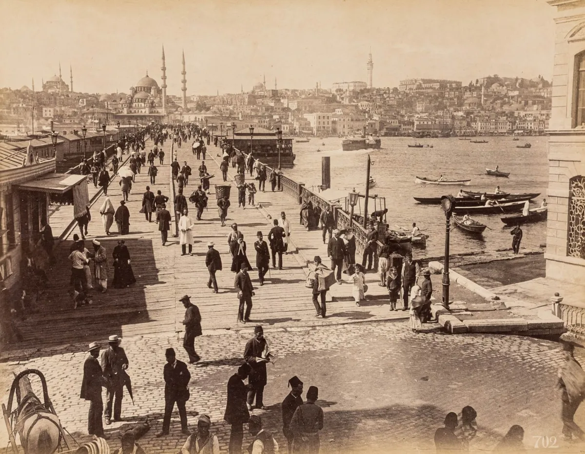 Туреччина – Abdullah Freres. Колекція з 18 наклеєних оригінальних фотографій з видами Стамбула та околиць. Вінтаж.