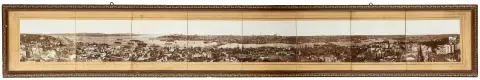Туреччина – Gülmez Freres. Constantinople. Панорама з 8 вінтажних альбумінових відбитків. На останньому сегменті внизу праворуч з...