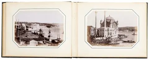 Туреччина – Sébah, Pascal і Polycarpe Joaillier. Souvenir de Constantinople. Par Sébah & Joaillier (назва на обкладинці). Альбом із 40…