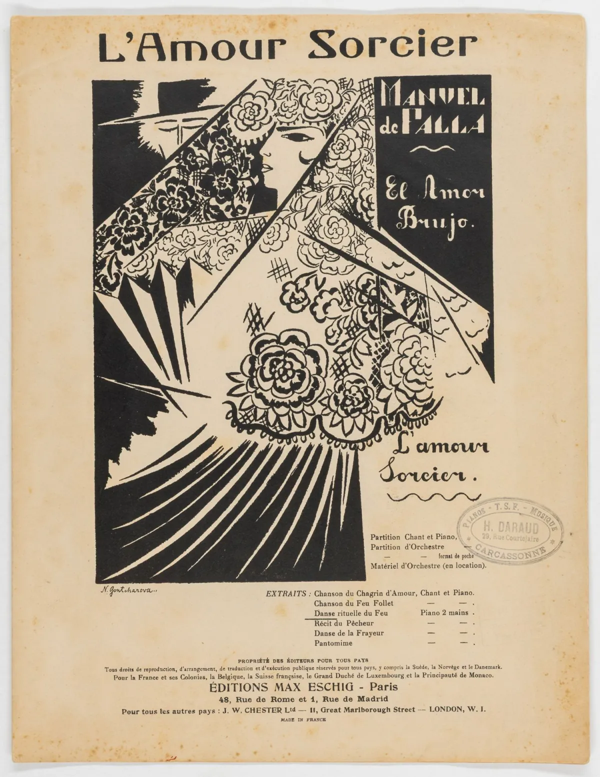 Авангард – Росія – Гончарова, Наталія С. 3 друковані видання. Париж, 1921, 1952.