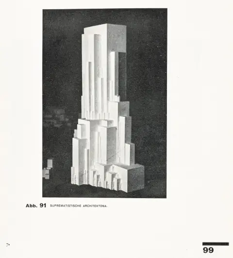 Bauhaus – Malewitsch, Kasimir. Die gegenstandslose Welt. (Übersetzt von A. von Riesen). Mit zahlreichen Abbildungen. München, Langen,…
